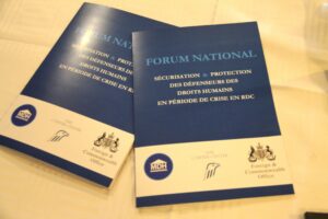 RDC/MDH-CC: un forum national pour renforcer la protection des défenseurs des droits humains en période de crise