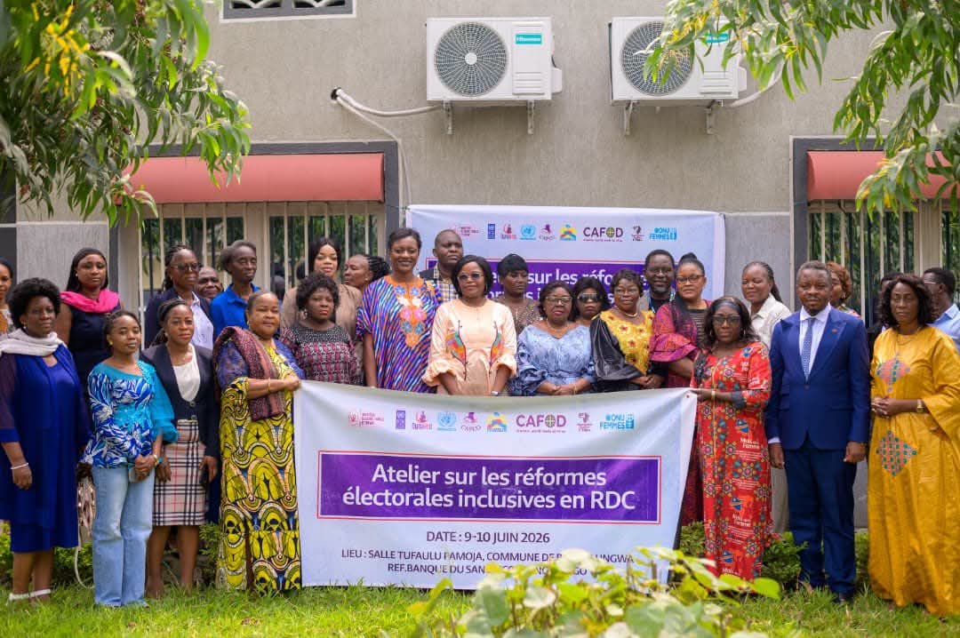 Leadership f&eacute;minin : les organisations de femmes adoptent un cahier commun de r&eacute;formes &eacute;lectorales inclusives en RDC