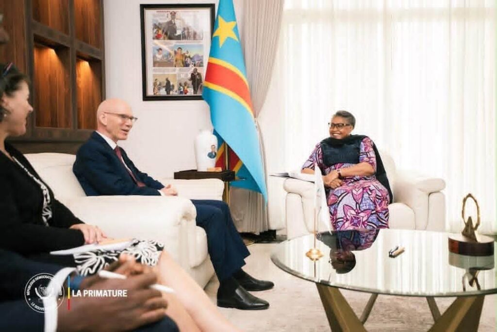 Monusco: Le RSSG James Swan échange avec la Première Ministre Judith Suminwa sur les priorités sécuritaires et humanitaires de la RDC